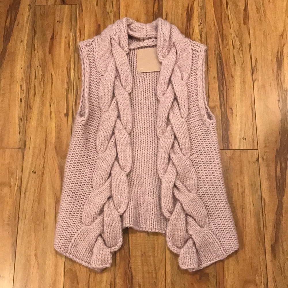 Chunky knit sweater vest